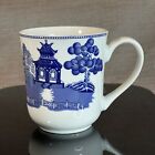 VTG Johnson Bros England 1883 Blue Willow Coffee Mug Tea Cup Pagoda Tree Birds