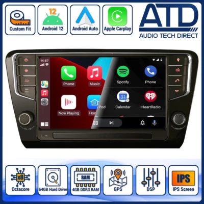 Android Auto Radio Per Skoda Octavia Mk3 Carplay Navigatore BT Wifi HD Head Unit - Immagine 1 di 4