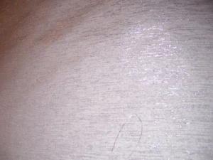 2.3yd 45" wide OFF WHITE SHOT IN METALLIC SILVER RAW SILK SUIT FABRIC SMALL MARK - Picture 1 of 3