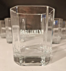 ✅ 6 x Parliament Vodka Gläser Glas | Trinkglas | Longdrink | Eckiges Design NEU! - Bild 1 von 7