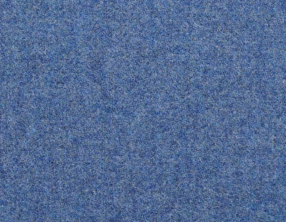 Pure Wool Shetland Twill Fabric Material - MARINA BLUE - Image 1 of 1
