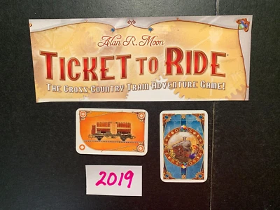 Ticket To Ride  ORANGE FREIGHT TRAIN CARD 2019   GAME REPLACEMENT PIECES 2019 - Image 1 of 3