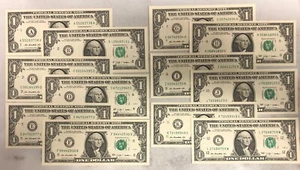 2009 $1.00 DISTRICT SET 12 Uncirculated Notes - Picture 1 of 4