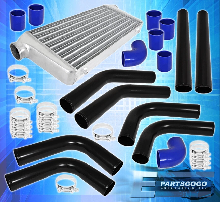 31" Engine Intercooler + 8Pcs T6061 Mandrel Bent Piping Kit + Couplers Foto 1 de 1