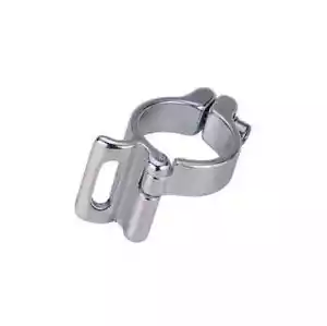 PROBLEM SOLVERS BRAZEON FRONT DER CLAMP 28.6MM SLOT SILVER NEW - Picture 1 of 2