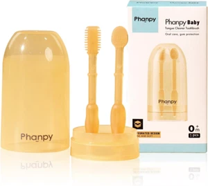 Baby Toothbrush, Silicone Baby Tongue Cleaner Newborn, Infant Toothbrush 0-6 ... - Picture 1 of 2