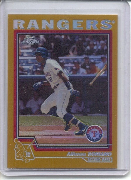 2004 TOPPS CHROME GOLD REFRACTOR #350 - ALFONSO SORIANO - Image 1 of 1