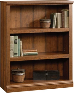 Miscellaneous Storage 3-Shelf Bookcase/ Book Shelf, Washington Cherry Finish - Picture 1 of 4