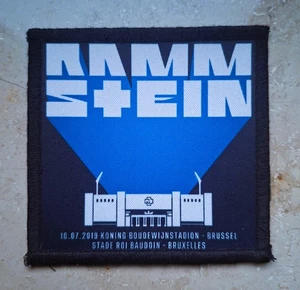 PATCH/AUFNÄHER - RAMMSTEIN - 10.07.219 KONING BOUDEWIJNSTADION -INDUSTRIAL METAL - Bild 1 von 2