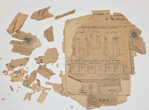Antik 1908 Kinder Kleid Muster 8230 McCall Alter 1, 2, 4, 6 21 Zoll Brust - Bild 1 von 5