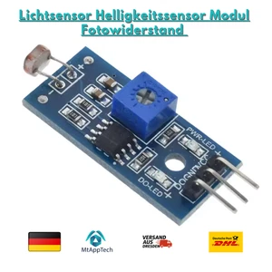 Lichtsensor LM393 Modul | LDR Helligkeitssensor für Arduino und Raspberry Pi - Bild 1 von 3