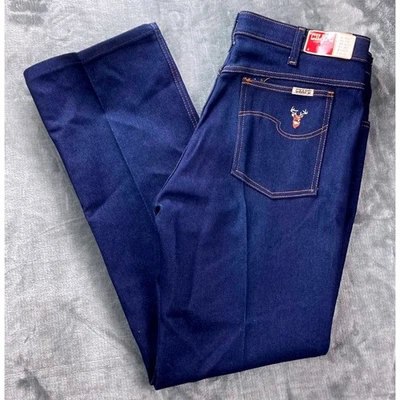 NWT Chaps by Taylor Togs Expand-A-Waist Stretch Jeans Blue 36x30 Made in USA - Image 1 of 4