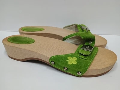 Sandalias de Ejercicio Dr Scholls Madera Original Zuecos Gamuza Talla 8 Hechas en Italia De Colección Foto 1 de 4