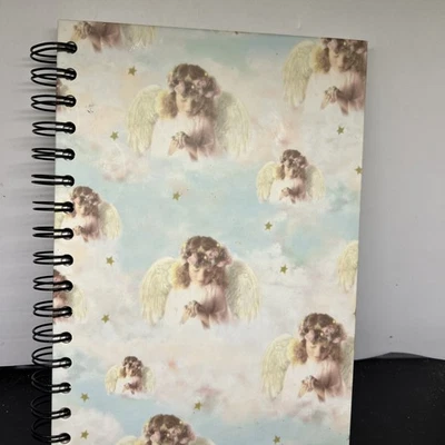 Diario Retro Ángel Espiral Cuaderno en Blanco De Colección Regalo para Su Cielo Estética Foto 1 de 4