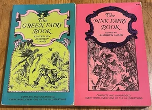 THE PINK FAIRY BOOK : Green : Andrew Lang lot : Dover classics - Picture 1 of 2