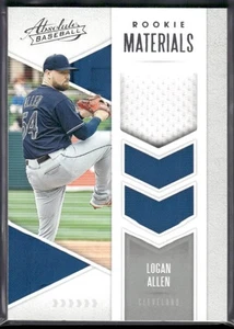 2020 Panini Absolute #ARM-LA Logan Allen Absolute Rookie Materials - Picture 1 of 2