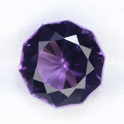 3.14Ct Premium Perfect Round 9.8x9.5 MM 100%Natural Purple Blue Bolivia Amethyst - Image 1 of 4