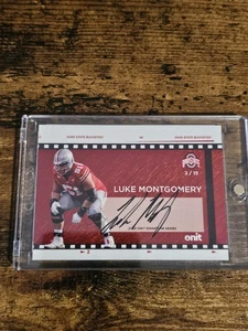 2025 Onit Ohio State Buckeyes Luke Montgomery Film Strip Autograph #2/15 - Picture 1 of 2