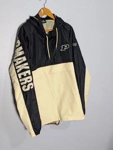 Purdue Boilermakers Men's XXL Windbreaker Jacket Front Pocket NWT - Picture 1 of 11