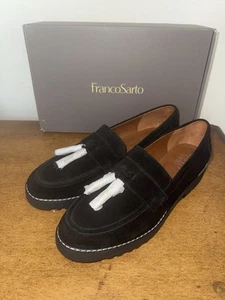 Neu im Karton Franco Sarto Carolynn Damen-Halbschuhe mit Sohle und Quaste aus Wildleder - Bild 1 von 6