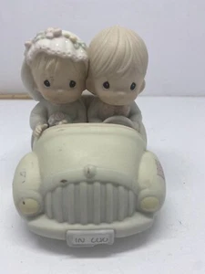 Precious Moments Wishing You Roads Of Happiness 520780 Wedded Couple 1988 - Picture 1 of 5