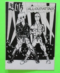 PEGATINA BLITZ ALL OUT VINTAGE AÑOS 80/SIN USAR RARA UK82 PUNK UK DEADSTOCK OI - Imagen 1 de 2