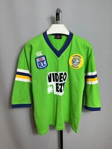 1990 1991 Canberra Raiders Rugby League Shirt Adults Sz L - Picture 1 of 13