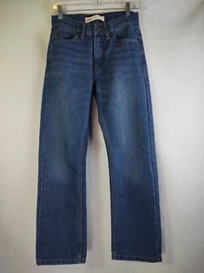 Levi's Size 14 Slim 505 Regular Dark Blue Denim Jeans Pants - Picture 1 of 12