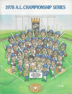 Yankees v Royals - 1978 ALCS - Official Game Program - AUTHENTIC - Image 1 of 2