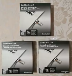 3 x Kensington Combination Locks for Laptops, Brand New - Bild 1 von 5