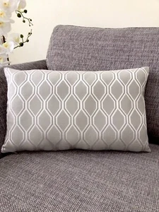 12”x 20” Cushion Cover, In John Lewis’s ‘Albany’ Furnishing Fabric, Silver Grey - Picture 1 of 4