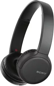Sony WH-CH510 Wireless Bluetooth Headphones with Mic, 35 Hours Battery - BLACK - Picture 1 of 7