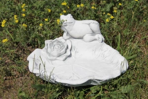 Vogeltränke Seerose mit Blatt und Frosch neues Model nur für kurze Zeit - Bild 1 von 4
