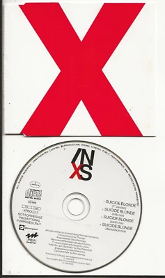 INXS SUICIDE BLONDE 4 VERSIONS RARE UK PROMO-ONLY CD WITH TOUR DATES XPROCD 3 - Image 1 of 2