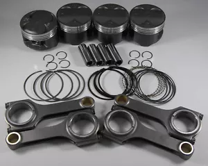 JDM NIPPON RACING H22A4 TYPE S PISTONS RINGS SCAT H-BEAM RODS SH SI PRELUDE 87mm - Picture 1 of 2