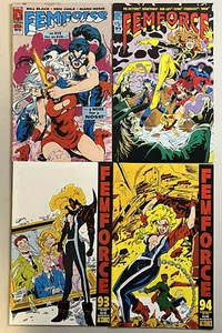 Lote de 4 Femforce #85,91,93,94, AC Comics 1994-95 - Imagen 1 de 9