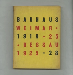 1938 Herbert Bayer + Walter Gropius BAUHAUS 1919-1928 classic MoMA 1st edition - Picture 1 of 12