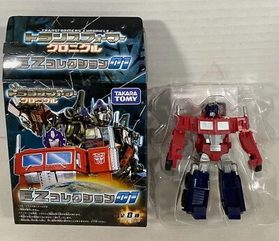 Transformers EZ Collection Chronicle Optimus Prime Takara Tomy G1 RTS Convoy - Image 1 of 4