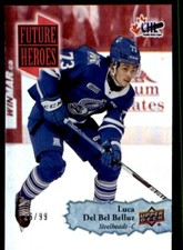 2022-23 UPPER DECK CHL FUTURE HEROES RED LUCA DEL BEL BELLUZ 26/99 MISSISSAUGA