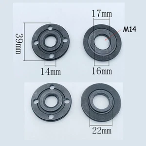 M14 Thread Angle Grinder Flange Nut Set Inner & Outer Metal Lock Nuts Tools 2pcs - Picture 1 of 5