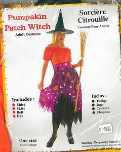 ABITO VESTITO COSTUME DI CARNEVALE HALLOWEEN, STREGA ZUCCA, PUMPAKIN PATCH WITCH - Imagen 1 de 1