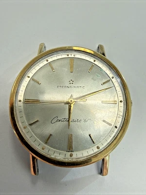 Reloj Eterna Matic Centenaire "61" Acero Y Oro Vintage artículo # e11975 Foto 1 de 4