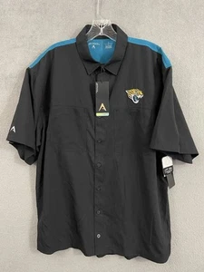 Antigua Jacksonville Jaguars Men’s Apparel Large 50+ UV Protection Factor Black - Picture 1 of 15