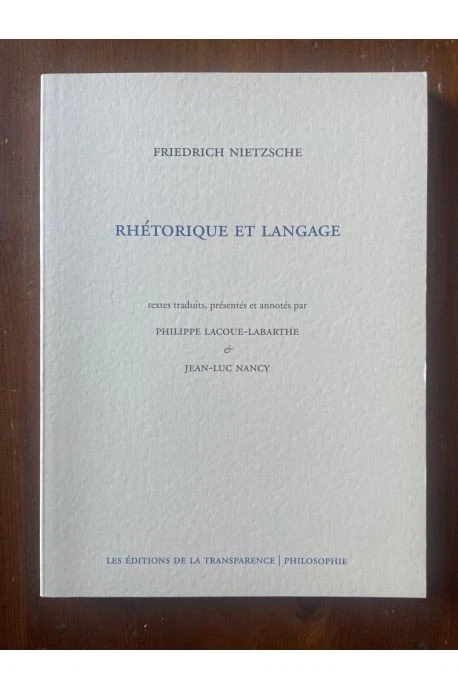 Rhétorique et langage Friedrich Nietzsche  - Image 1 of 1