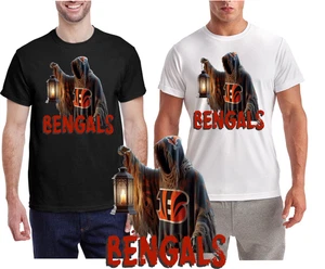 NEW WITH TAGS / Cincinnati Bengals Reaper Tri Dri Logo T shirt - Picture 1 of 6