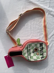 BETSEY JOHNSON Crossbody PICKLE BALL CHAMPIONSHIP XOPICKLE Sling Bag NWT - Picture 1 of 13