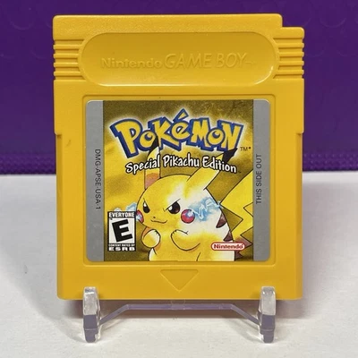 Pokemon Edición Pikachu Amarillo - Nintendo Game Boy - Batería Nueva - Auténtico Foto 1 de 4