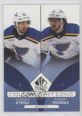 2022-23 SP Authentic Collaborations Blue Jordan Kyrou Robert Thomas #C-22 - Image 1 of 2