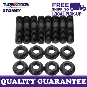 8 Pcs M10x1.25x45mm High Tensile Stud Kit for Manifold & Turbo - Picture 1 of 5