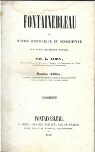 Jamin - Fontainebleau II Edz 1838 - Ouvres de Charles Nodier II Edz.1835 Renduel - Picture 1 of 6